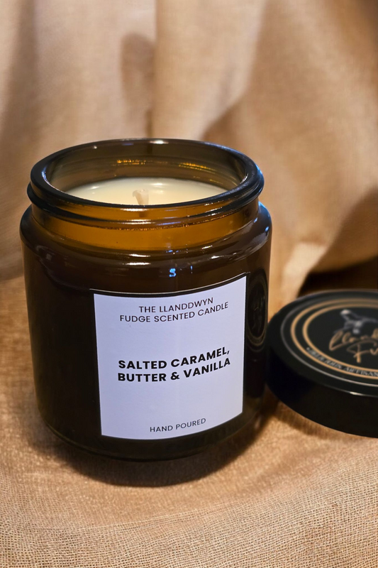The Llanddwyn Fudge scented candle 120g